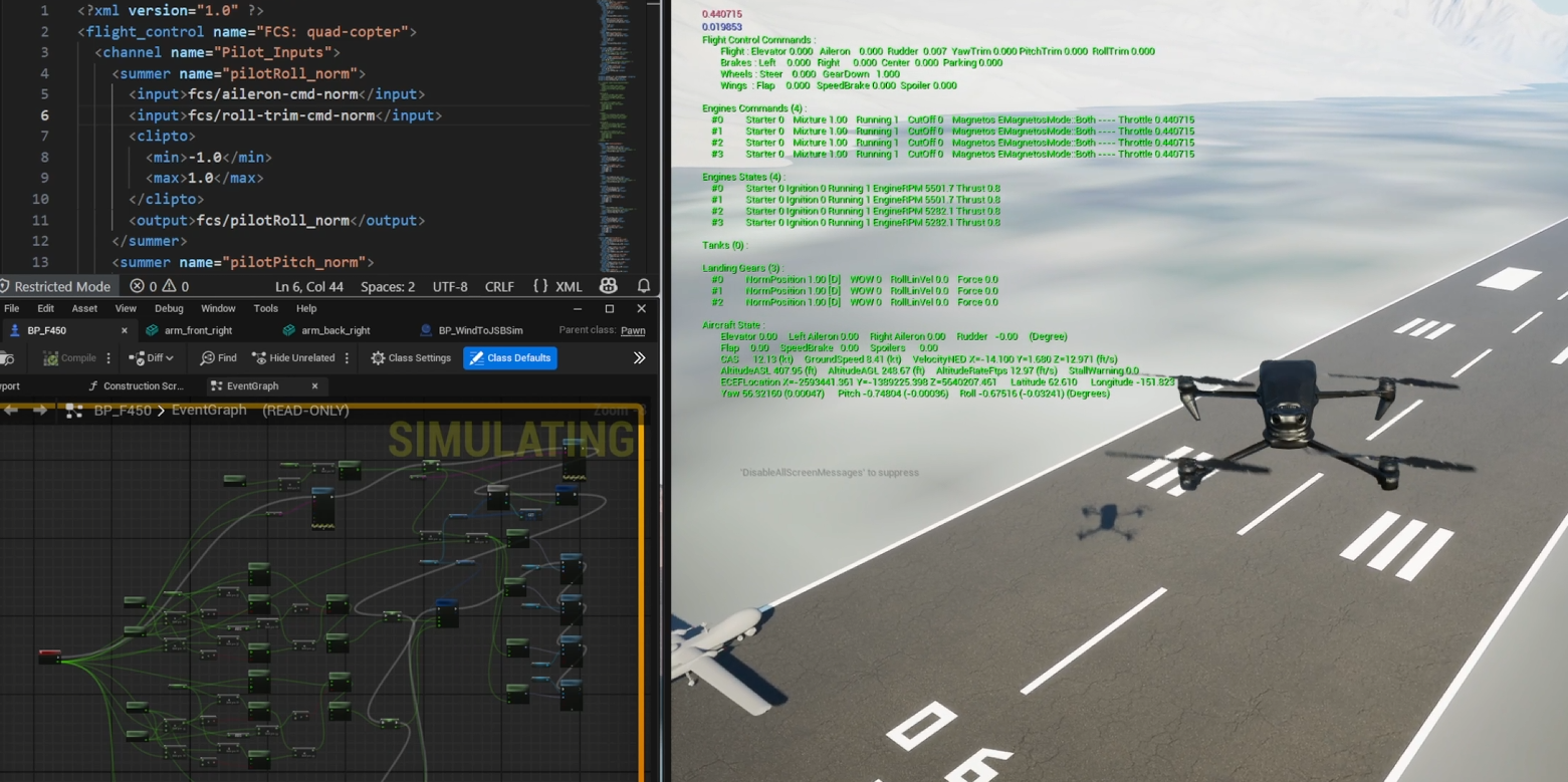 Flight control interface image